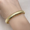 Oro Laminado Fancy Bracelet, Gold Filled Style Expandable Bead Design, Polished, Golden Finish, 03.213.0252.08 (12 MM Thickness, 8 Inches Length)