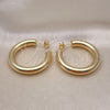 Oro Laminado Medium Hoop, Gold Filled Style Polished, Golden Finish, 02.163.0312.40