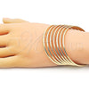 Oro Laminado Semanario Bangle, Gold Filled Style Polished, Golden Finish, 07.298.0001.05