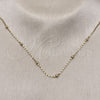 Oro Laminado Basic Necklace, Gold Filled Style Ball Design, Polished, Golden Finish, 04.213.0320.24 (01 MM Thickness, 24 Inches Length)