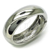 Oro Laminado Individual Bangle, Gold Filled Style Chunky Design, Polished, Rhodium Finish, 07.307.0020.1.04