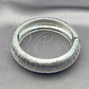 Rhodium Plated Individual Bangle, Brushed Finish, Rhodium Finish, 07.307.0029.1.04