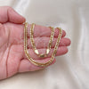 Oro Laminado Basic Necklace, Gold Filled Style Polished, Golden Finish, 04.213.0329.24 (05 MM Thickness, 24 Inches Length)