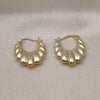 Oro Laminado Small Hoop, Gold Filled Style Polished, Golden Finish, 02.195.0284.18