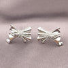Rhodium Gold Filled Stud Earring, Bow Design, Polished, Rhodium Finish, 02.341.0193.1