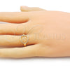 Oro Laminado Elegant Ring, Gold Filled Style Polished, Golden Finish, 01.213.0062 (One size fits all)