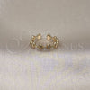 Oro Laminado Elegant Ring, Gold Filled Style Diamond Cutting Finish, Golden Finish, 01.213.0065 (One size fits all)
