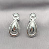 Rhodium Plated Stud Earring, Chunky Design, Polished, Rhodium Finish, 02.418.0004.1