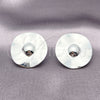Rhodium Plated Stud Earring, Chunky Design, Polished, Rhodium Finish, 02.385.0053.1