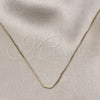 Oro Laminado Basic Necklace, Gold Filled Style Box Design, Polished, Golden Finish, 04.213.0330.18 (01 MM Thickness, 18 Inches Length)