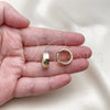 Oro Laminado Huggie Hoop, Gold Filled Style Polished, Golden Finish, 02.213.0584.16