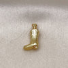 Oro Laminado Fancy Pendant, Gold Filled Style Shoes Design, Polished, Golden Finish, 05.341.0097