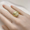 Oro Laminado Elegant Ring, Gold Filled Style Teardrop Design, Polished, Golden Finish, 01.341.0156 (One size fits all)