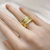Oro Laminado Elegant Ring, Gold Filled Style Polished, Golden Finish, 01.341.0158 (One size fits all)
