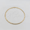 Oro Laminado Basic Anklet, Gold Filled Style Curb Design, Polished, Golden Finish, 03.419.0003.10 (04 MM Thickness, 10 Inches Length)