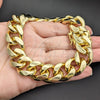 Oro Laminado Basic Bracelet, Gold Filled Style Miami Cuban Design, Polished, Golden Finish, 03.419.0016.09 (18 MM Thickness, 9 Inches Length)