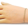 Oro Laminado Basic Bracelet, Gold Filled Style Miami Cuban Design, Polished, Golden Finish, 04.213.0335.07 (0.60 Gauge, 03 MM Thickness, 8 Inches Length)
