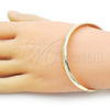 Oro Laminado Individual Bangle, Gold Filled Style Polished, Golden Finish, 07.213.0014.05 (Thickness, Size 5 (2.50 Diameter))