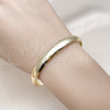 Oro Laminado Individual Bangle, Gold Filled Style Polished, Golden Finish, 07.213.0014.05 (Thickness, Size 5 (2.50 Diameter))