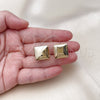 Oro Laminado Huggie Hoop, Gold Filled Style Polished, Golden Finish, 02.195.0295.14