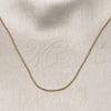 Oro Laminado Basic Necklace, Gold Filled Style Ball Design, Polished, Golden Finish, 04.341.0129.20 (01 MM Thickness, 20 Inches Length)