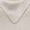 Oro Laminado Basic Necklace, Gold Filled Style Box Design, Polished, Golden Finish, 04.341.0131.20 (01 MM Thickness, 20 Inches Length)