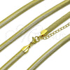 Oro Laminado Basic Necklace, Gold Filled Style Rat Tail Design, Polished, Golden Finish, 04.341.0135.18 (06 MM Thickness, 17 Inches Length)