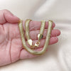 Oro Laminado Basic Necklace, Gold Filled Style Rat Tail Design, Polished, Golden Finish, 04.341.0136.18 (08 MM Thickness, 18 Inches Length)
