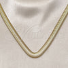 Oro Laminado Basic Necklace, Gold Filled Style Rat Tail Design, Polished, Golden Finish, 04.341.0136.18 (08 MM Thickness, 18 Inches Length)