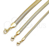 Oro Laminado Basic Necklace, Gold Filled Style Rat Tail Design, Polished, Golden Finish, 04.341.0136.18 (08 MM Thickness, 18 Inches Length)