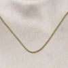 Oro Laminado Basic Necklace, Gold Filled Style Ball Design, Polished, Golden Finish, 04.341.0137.18