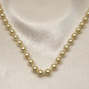Oro Laminado Basic Necklace, Gold Filled Style Ball Design, Polished, Golden Finish, 04.341.0138.18 (08 MM Thickness, 18 Inches Length)