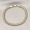 Oro Laminado Basic Bracelet, Gold Filled Style Rat Tail Design, Polished, Golden Finish, 03.213.0317.08 (05 MM Thickness, 8 Inches Length)