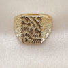 Oro Laminado Mens Ring, Gold Filled Style Diamond Cutting Finish, Golden Finish, 01.411.0006.12 (Size 12)