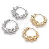 Rhodium Gold Filled Huggie Hoop, Twist Design, Polished, Rhodium Finish, 02.195.0302.1.25