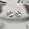 Sterling Silver Stud Earring, Polished, Silver Finish, 02.395.0049