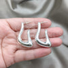 Sterling Silver Stud Earring, Polished, Silver Finish, 02.395.0051