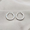 Sterling Silver Small Hoop, Polished, Silver Finish, 02.409.0007.20