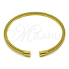 Oro Laminado Individual Bangle, Gold Filled Style Spiral Design, Polished, Golden Finish, 07.170.0043 (03 MM Thickness, One size fits all)