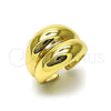 Oro Laminado Elegant Ring, Gold Filled Style Polished, Golden Finish, 01.283.0048