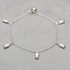 Sterling Silver Charm Bracelet, Grape Design, Polished, Silver Finish, 03.409.0108.08 (01 MM Thickness, 8 Inches Length)