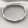 Stainless Steel Solid Bracelet, Polished, Steel Finish, 03.114.0265.1.08 (12 MM Thickness, 8 Inches Length)