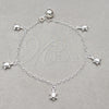 Sterling Silver Charm Bracelet, Turtle Design, Polished, Silver Finish, 03.409.0123.08 (01 MM Thickness, 8 Inches Length)