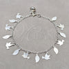 Sterling Silver Fancy Bracelet, Bird Design, Polished, Silver Finish, 03.409.0142.07 (01 MM Thickness, 7 Inches Length)