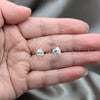 Sterling Silver Stud Earring, Love Knot Design, Polished, Silver Finish, 02.409.0025