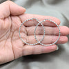 Sterling Silver Medium Hoop, Twist Design, Polished, Silver Finish, 02.409.0042.40