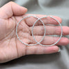 Sterling Silver Large Hoop, Twist Design, Polished, Silver Finish, 02.409.0043.50