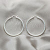 Sterling Silver Medium Hoop, Hollow Design, Polished, Silver Finish, 02.409.0048.40