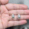 Sterling Silver Stud Earring, Teardrop Design, Polished, Silver Finish, 02.392.0049