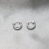 Sterling Silver Small Hoop, Polished, Silver Finish, 02.425.0024.10
